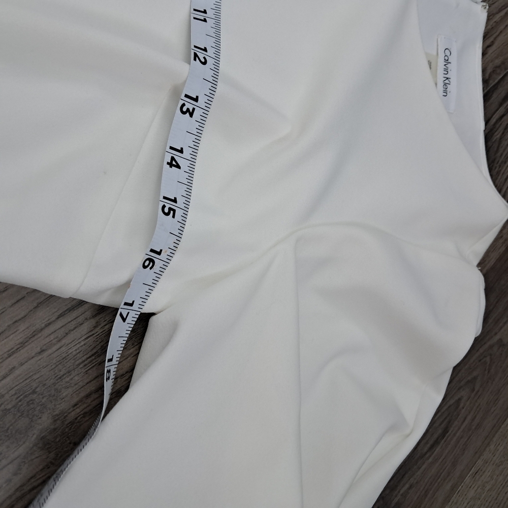Calvin Klein Women's Sheath Dress White And Black 1/2 Sleeve Size 10 NWT - Picture 11 of 11